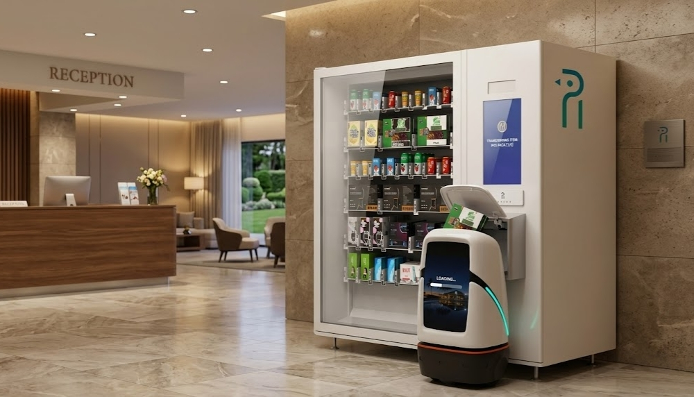 Es una solución de entrega inteligente y contenedor móvil diseñada específicamente para el entorno hotelero.