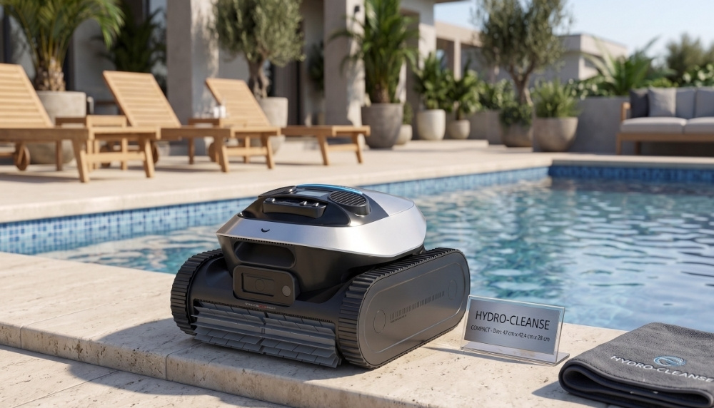 Esta diseñado con el propósito de mantener el agua y las superficies de la piscina impecables