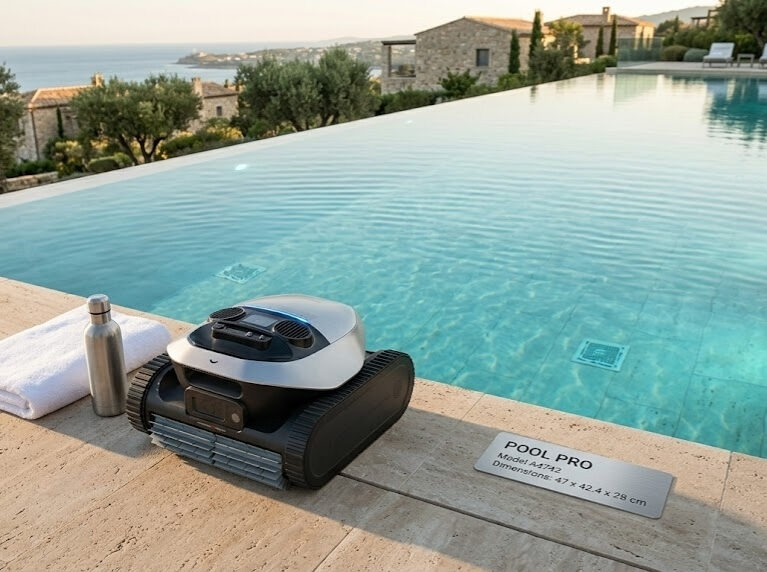 Esta diseñado con el propósito de mantener el agua y las superficies de la piscina impecables